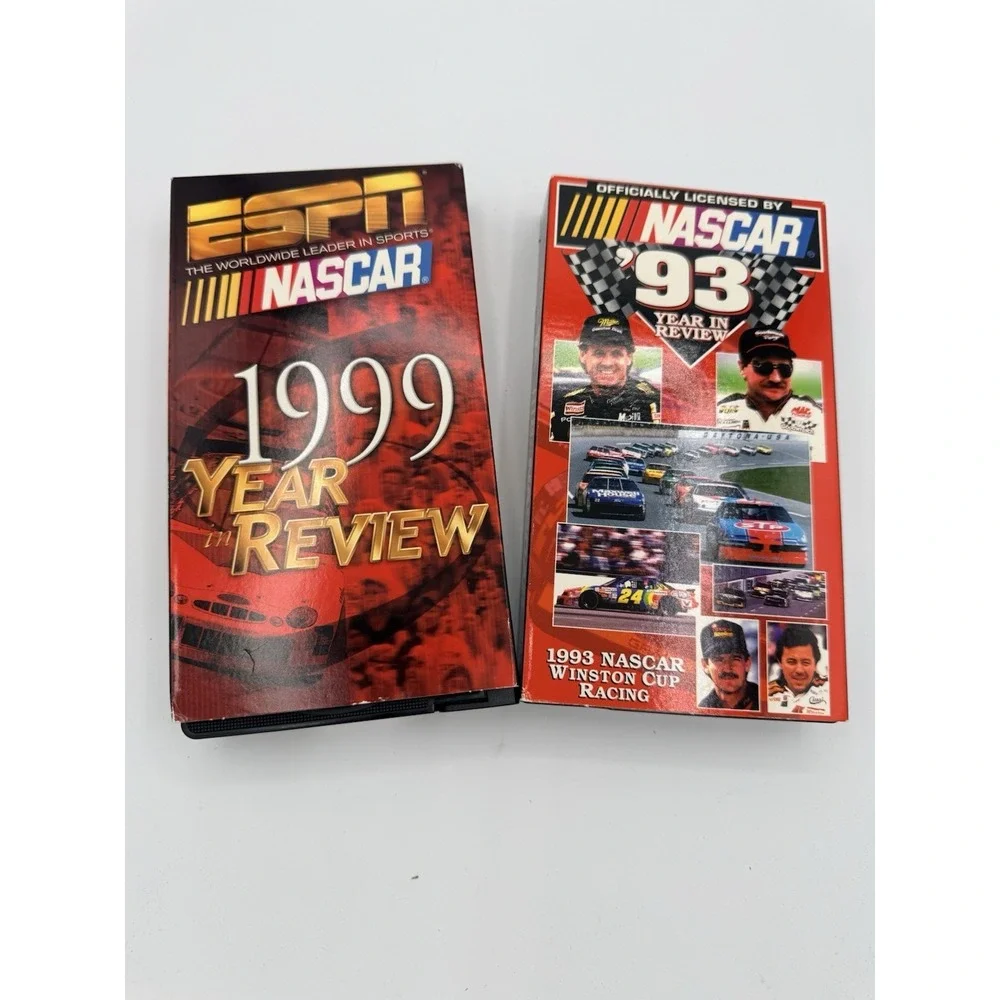 Lot 2 NASCAR Year In Review VHS Tapes 1993 1999 ESPN Winston Cup Racing